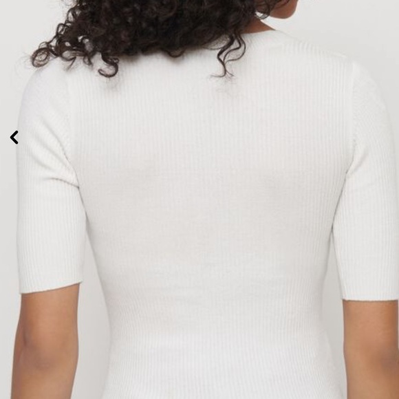 NWOT Dynamite Ribbed Scoop Neck Tee - Picture 2 of 6